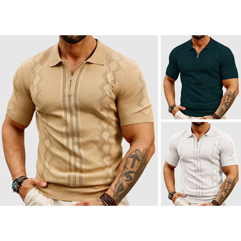 Homme Polo à Manches Courtes Design Moderne 3