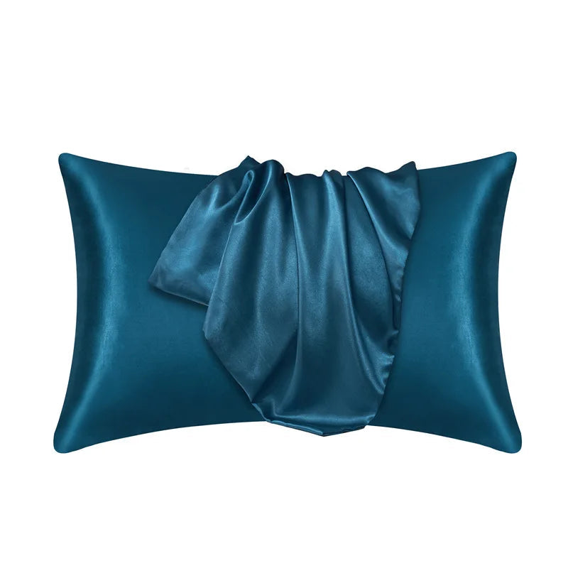 Housse de Coussin en Soie Hypoallergénique Unisexe