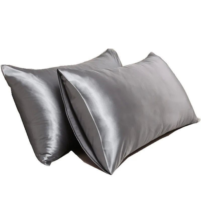 Housse de Coussin en Soie Hypoallergénique Unisexe