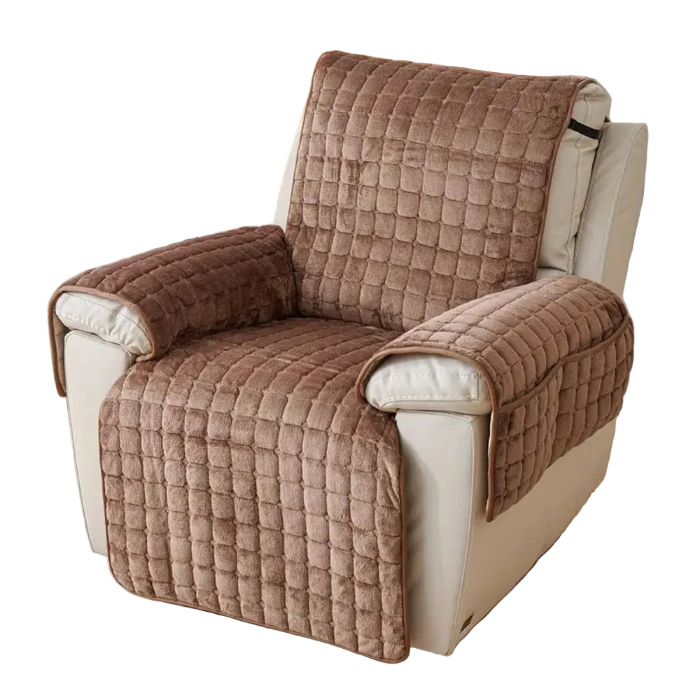 Housse de Fauteuil Inclinable Moderne avec Texture en Grille 10