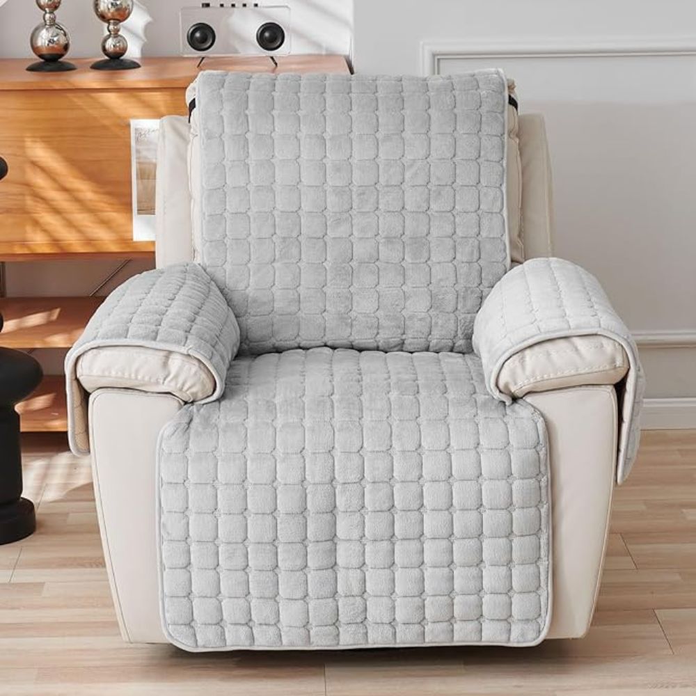 Housse de Fauteuil Inclinable Moderne avec Texture en Grille 1