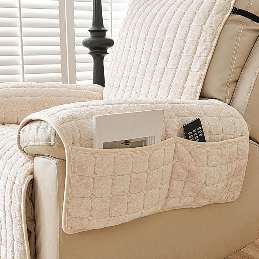 Housse de Fauteuil Inclinable Moderne avec Texture en Grille 8