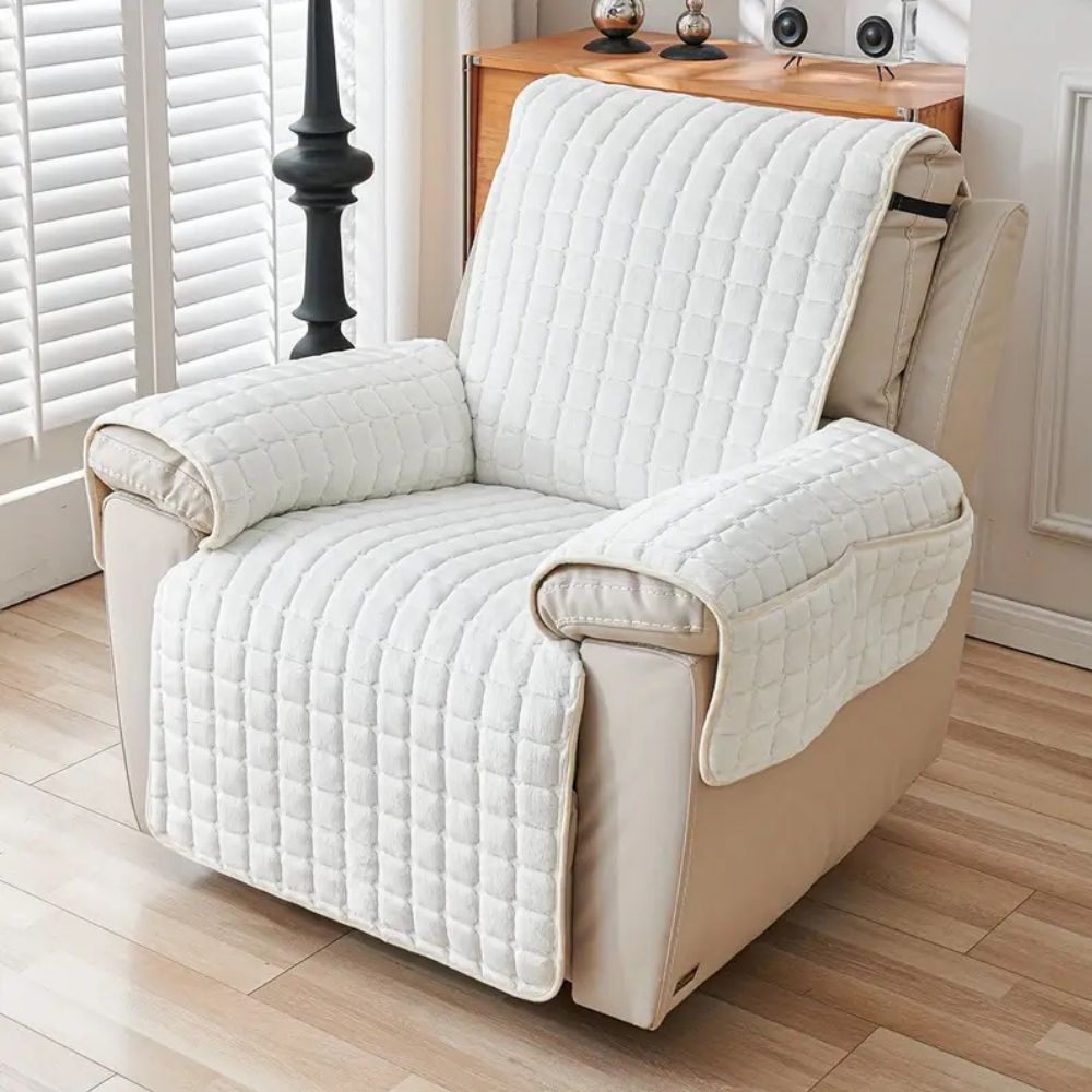 Housse de Fauteuil Inclinable Moderne avec Texture en Grille 9