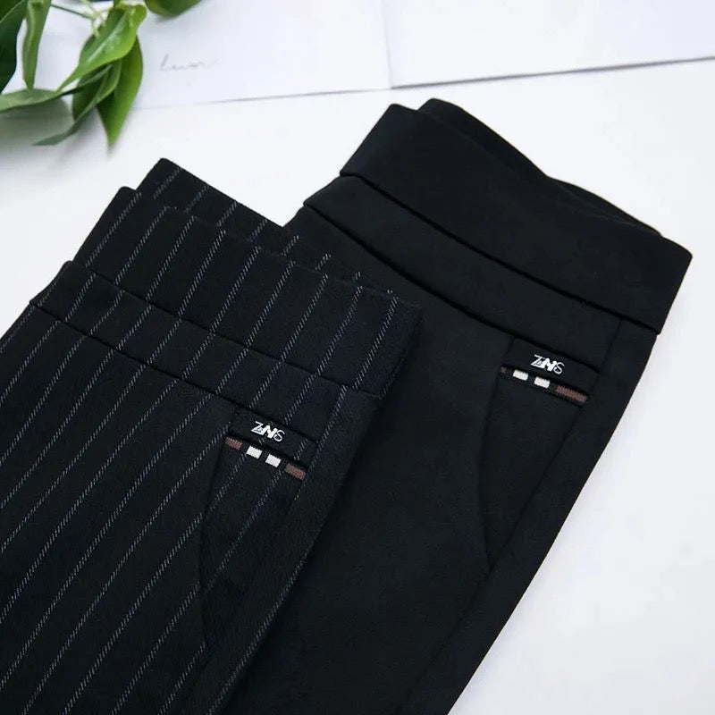 Pantalon Femme Élastique Taille Haute Confortable 5