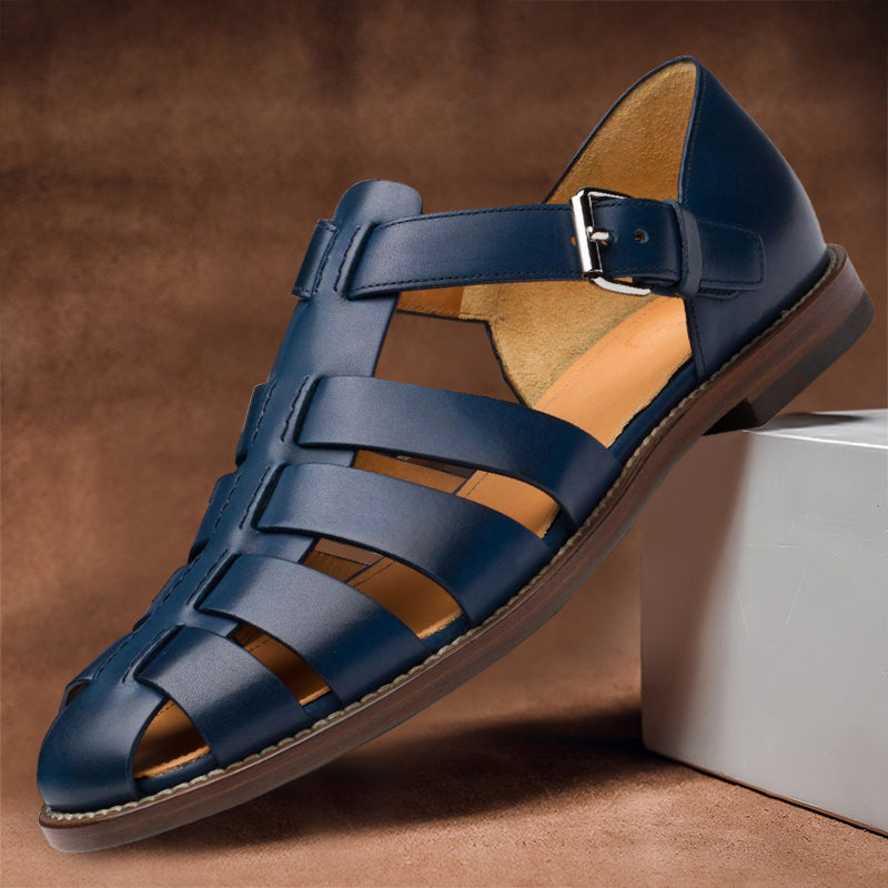 Variant image for Sandales Homme Cuir Élégantes Design Moderne Confort Optimal-31