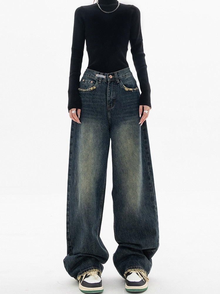 Jean Ample Vintage pour Femme Style Urbain 3