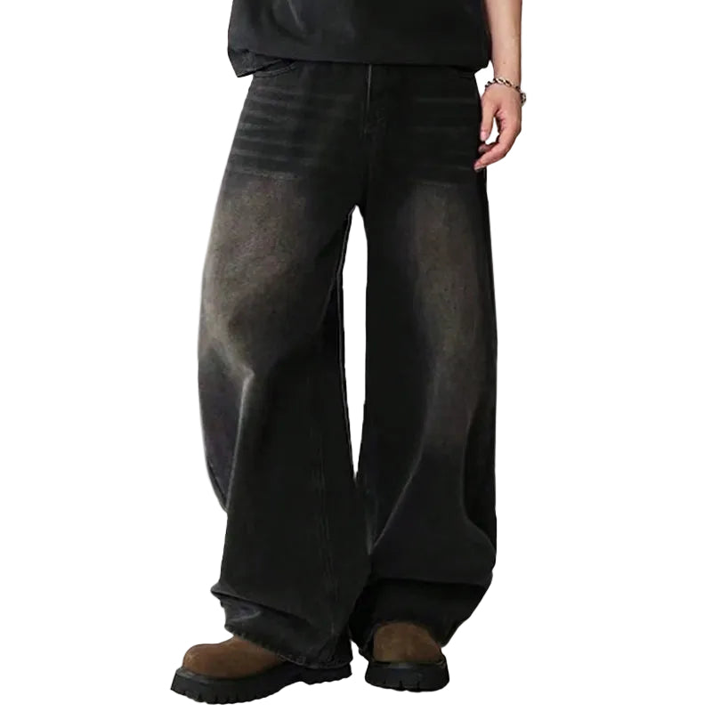 Jean Baggy pour Hommes à Jambe Large 0