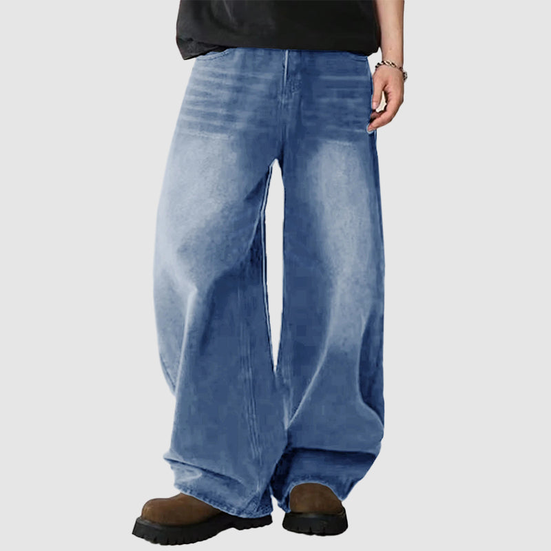 Jean Baggy pour Hommes à Jambe Large 2