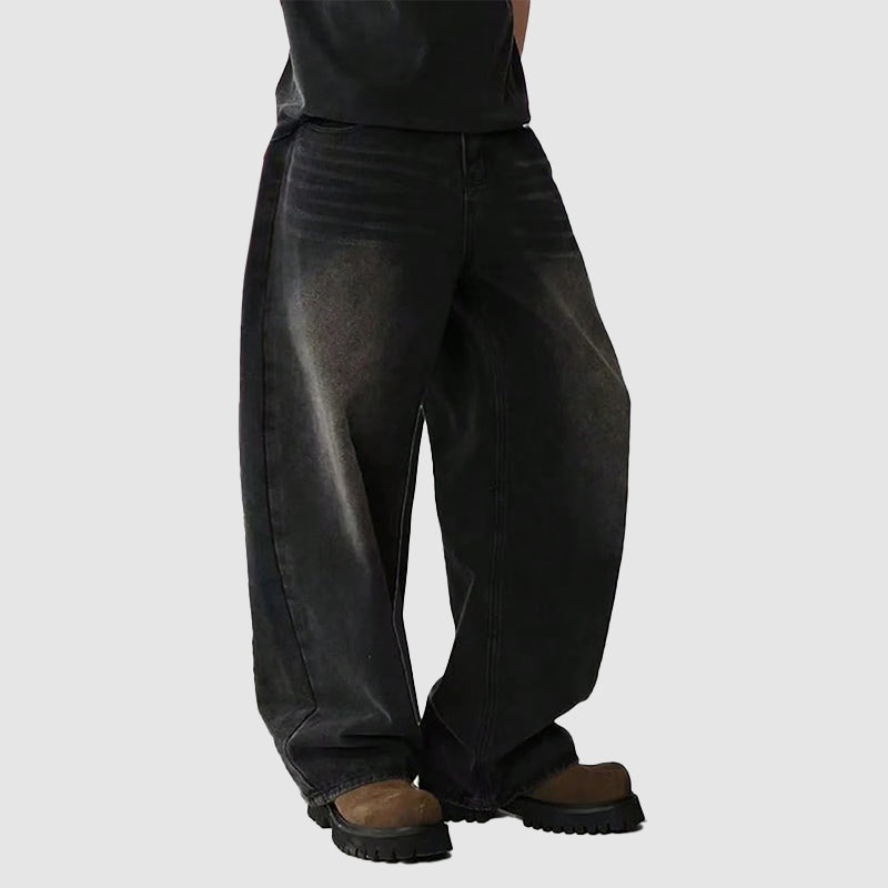 Jean Baggy pour Hommes à Jambe Large 4