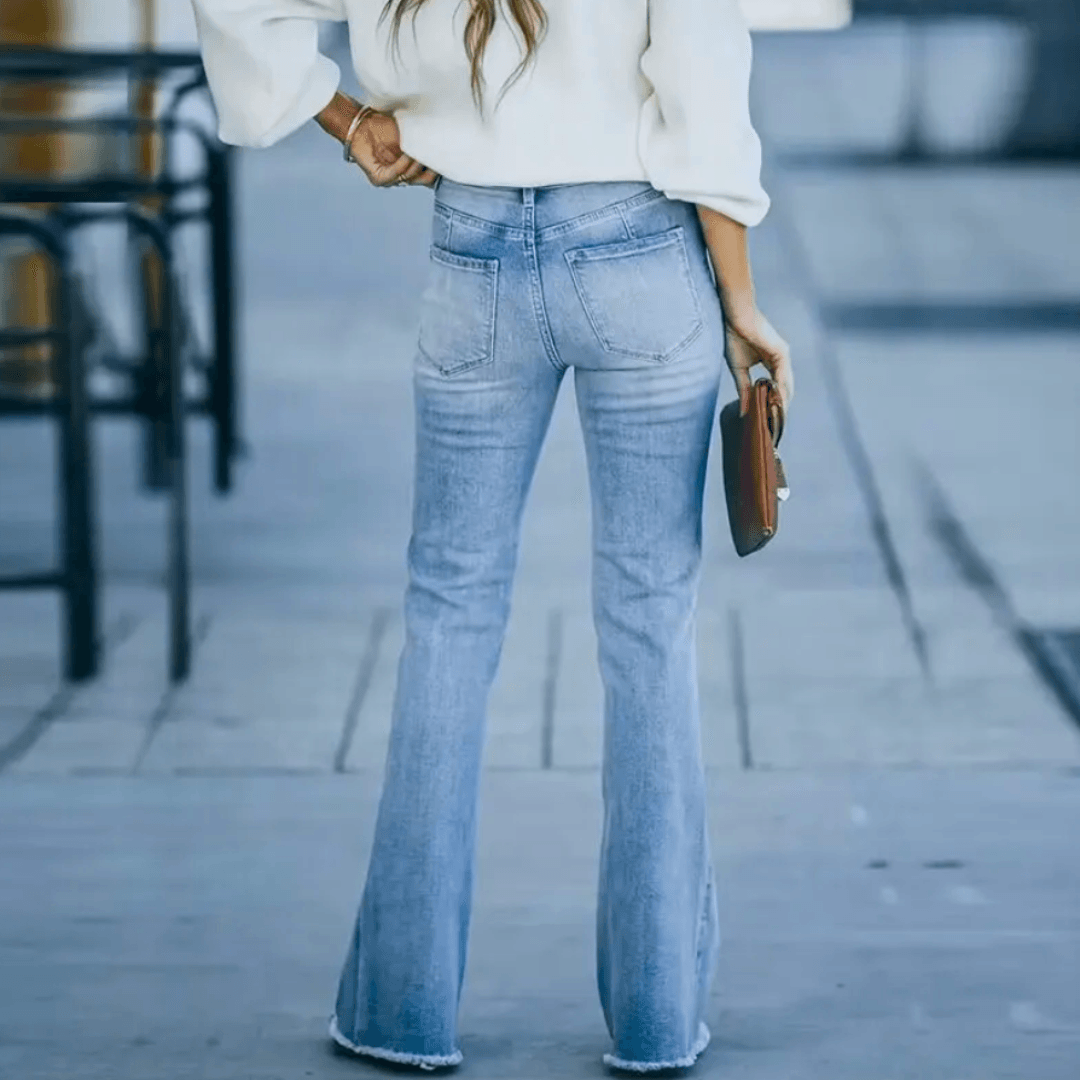 Jean Droit Taille Haute pour Femme Printemps 2
