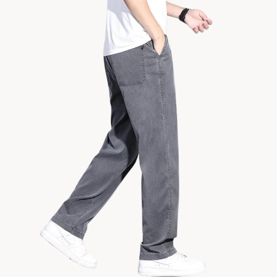 Jean Droit à Jambe Large pour Hommes 2