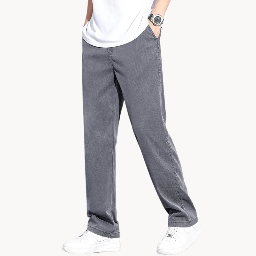 Jean Droit à Jambe Large pour Hommes 3