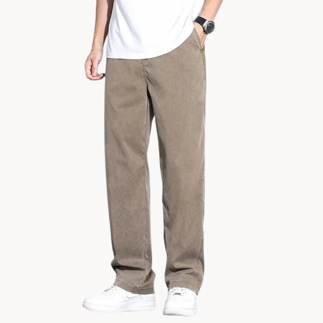 Jean Droit à Jambe Large pour Hommes 5