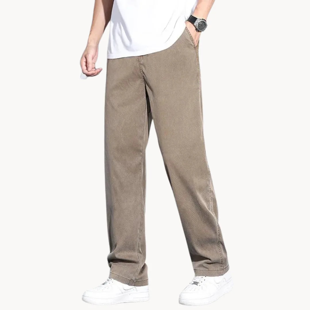 Jean Droit à Jambe Large pour Hommes 6