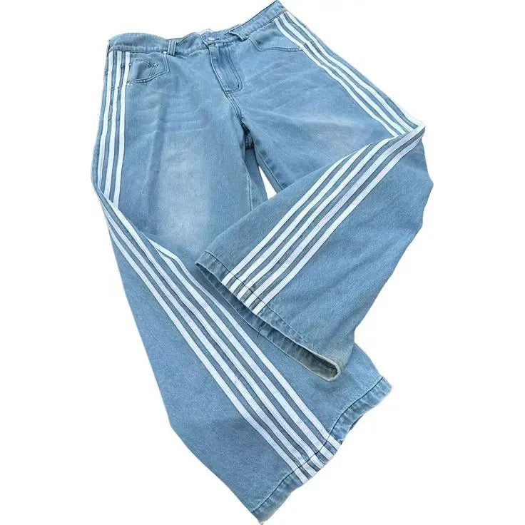 Jean Femme Baggy Taille Haute Style Y2K 5