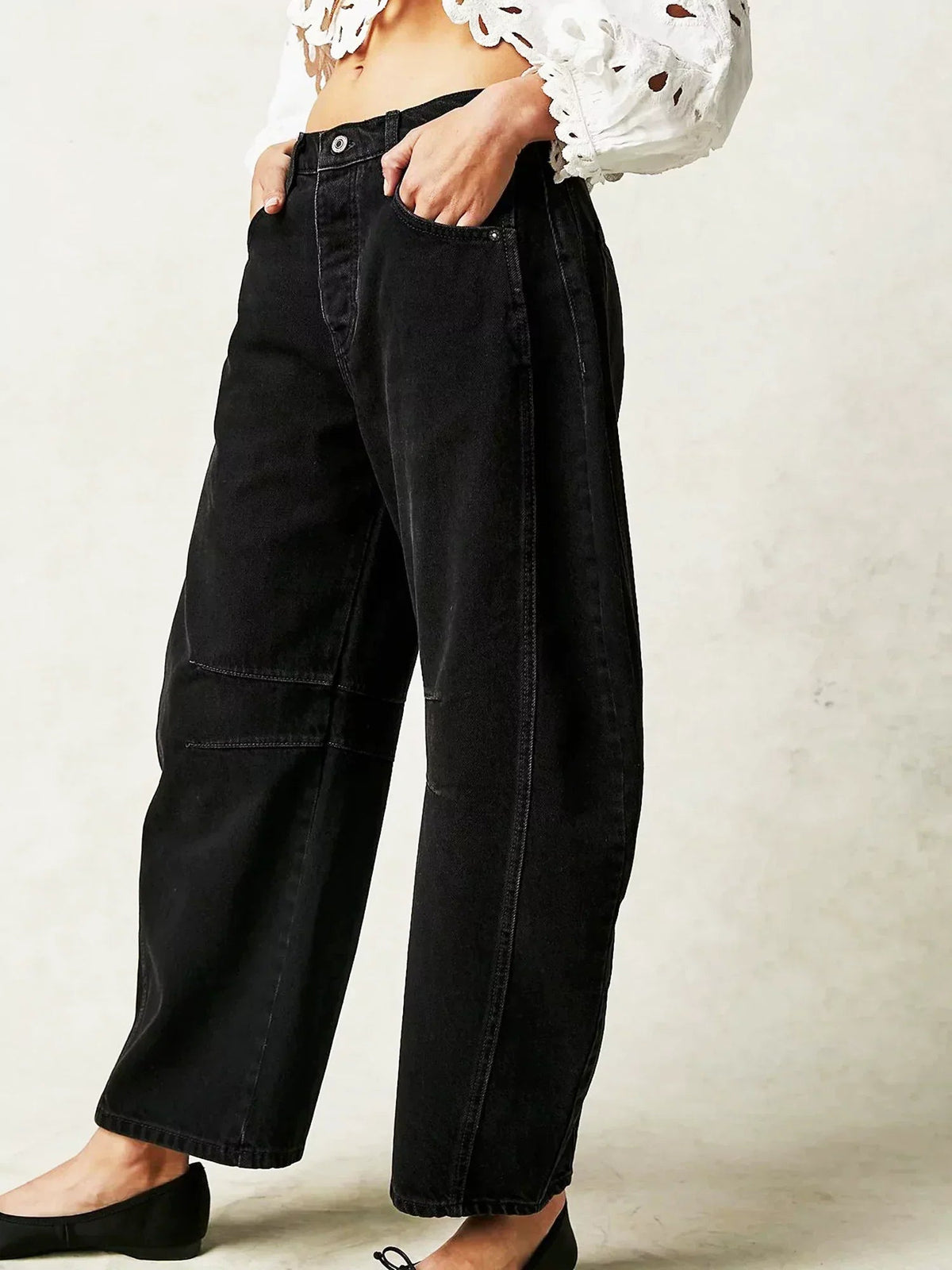 Jean Femme Imprimé Léopard Coupe Large 100% Coton 4