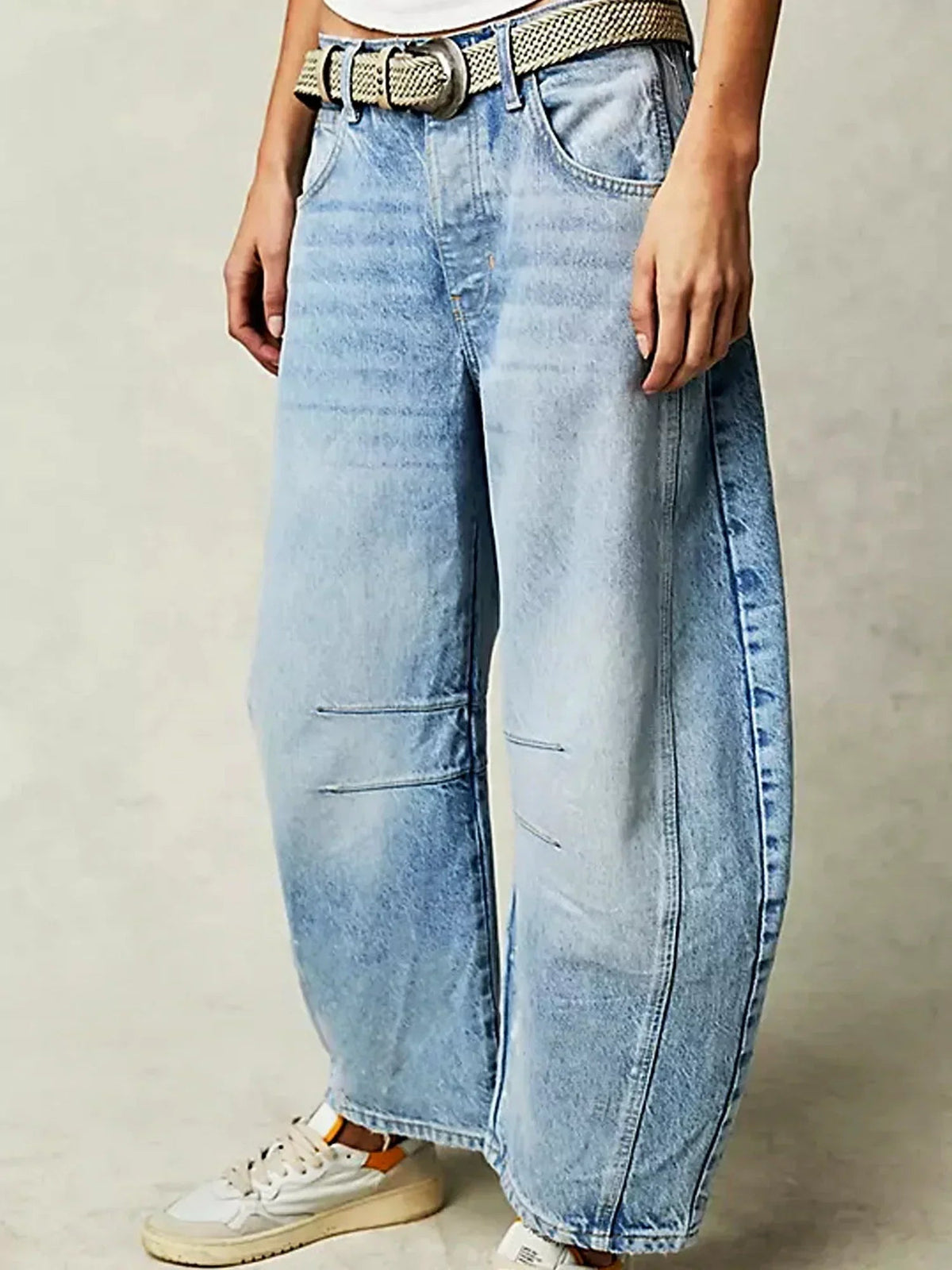 Jean Femme Imprimé Léopard Coupe Large 100% Coton 8