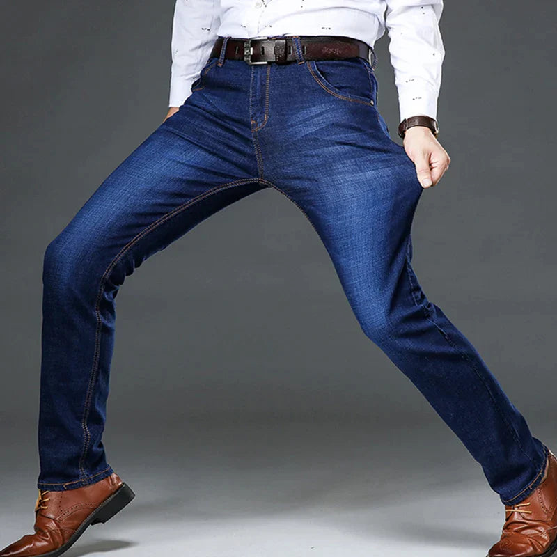 Jean Homme Confortable Ajusté en Denim Stretch Coton 1