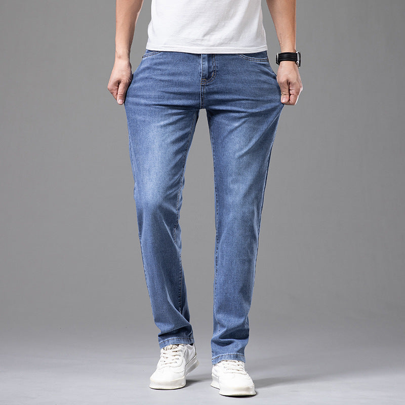 Jean Homme Coupe Droite Taille Haute Urbain 4