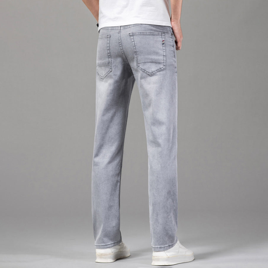 Jean Homme Coupe Droite Taille Haute Urbain 5