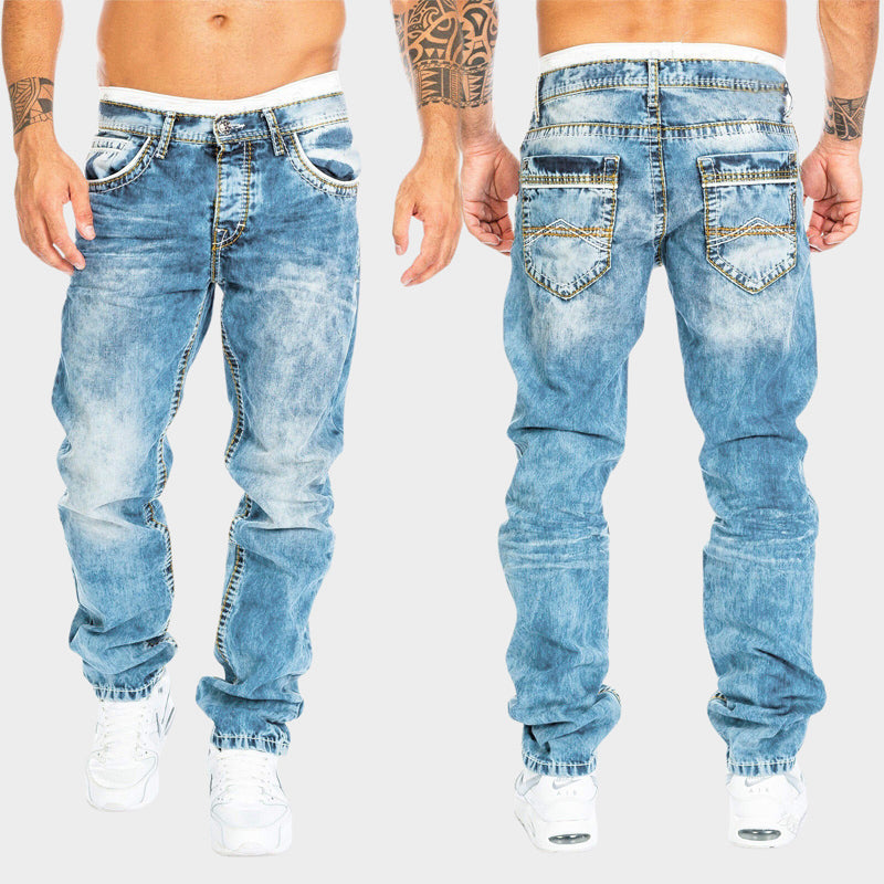 Jean pour Homme Coupe Ajustée Urbain 2