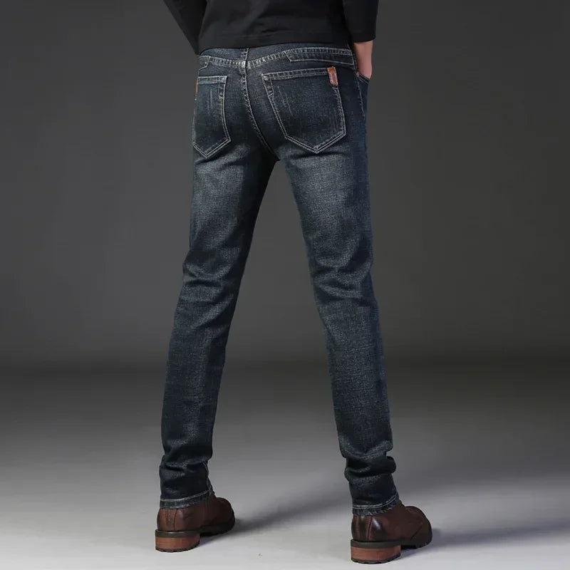 Jean pour Homme Délavé à la Pierre Ajusté 4