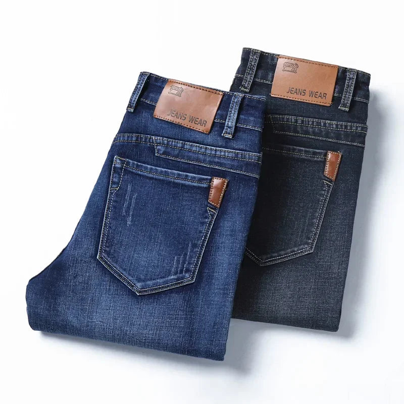 Jean pour Homme Délavé à la Pierre Ajusté 5