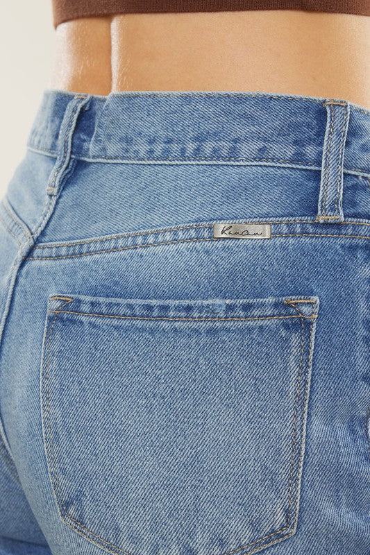 Jeans Femme Mom Fit Taille Haute Denim 3