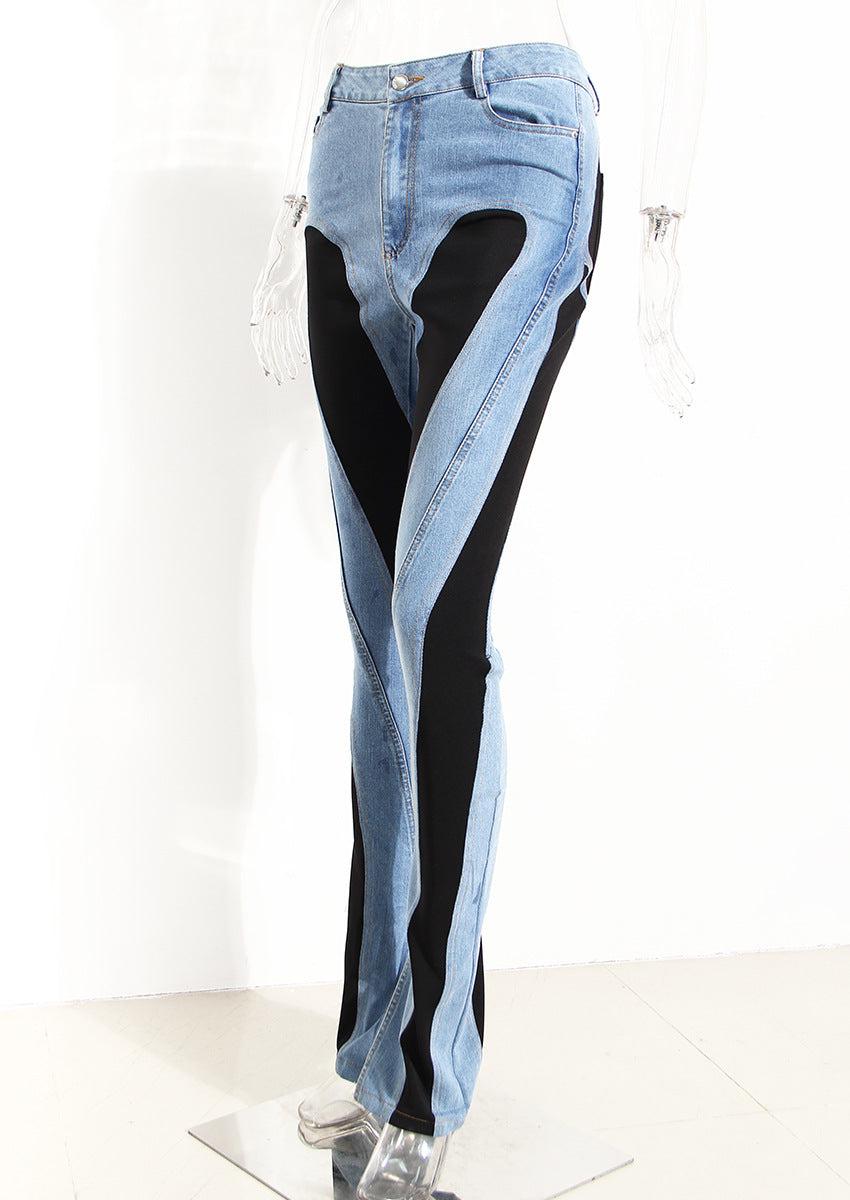 Jeans pour Femmes Design Niche Taille Haute en Denim 2