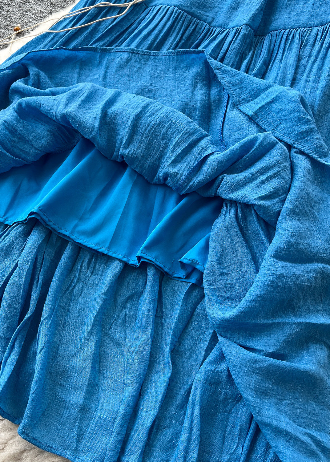 Jupe d'été Femme Patchwork Bleu Style Décontracté 4