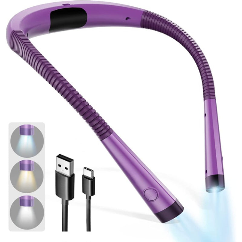 Lampe de Lecture Flexible LED pour le Cou - Lampe de Lecture au Lit avec Luminosité Réglable 1