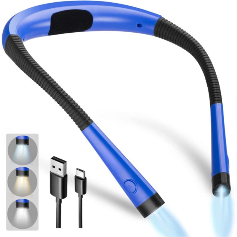 Lampe de Lecture Flexible LED pour le Cou - Lampe de Lecture au Lit avec Luminosité Réglable 5