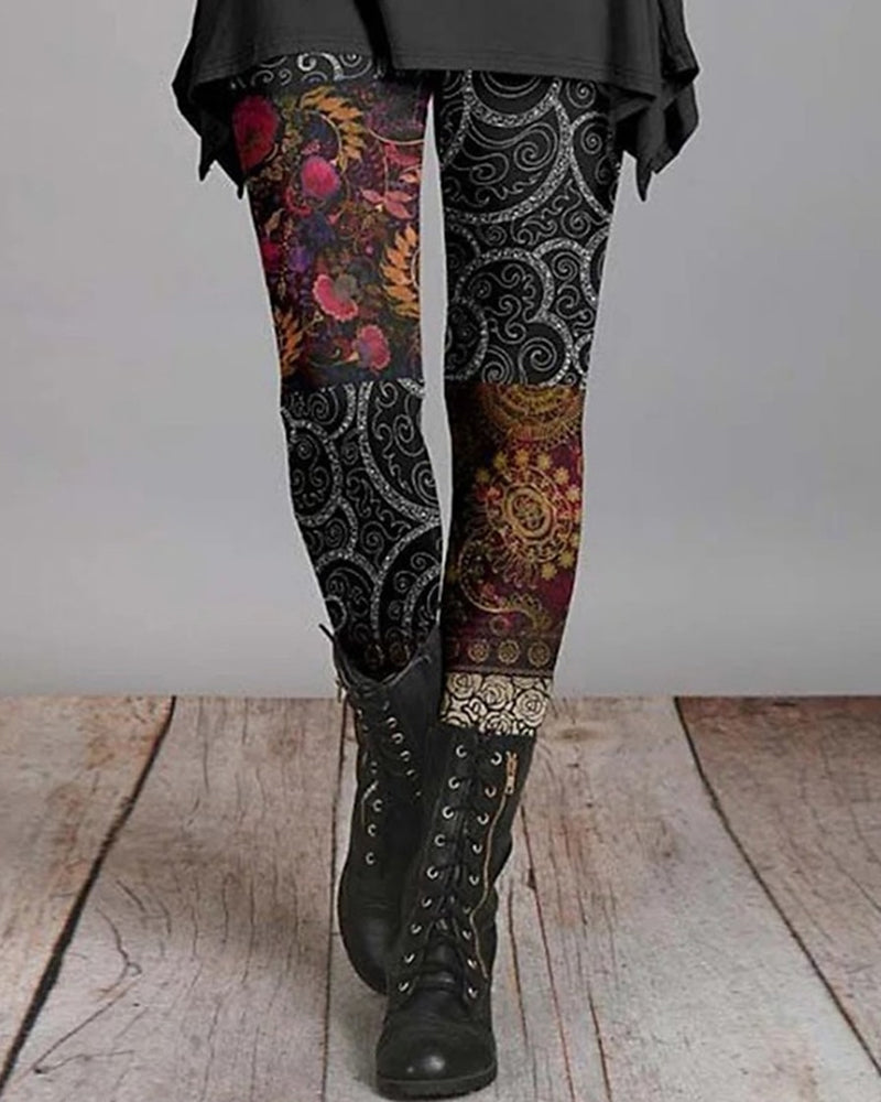 Legging Femme Bohème Automnal 2