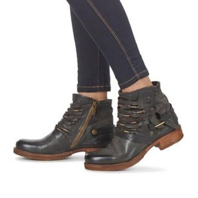 Bottes Femme Élégantes en Cuir Noir pour Toutes Occasions-4
