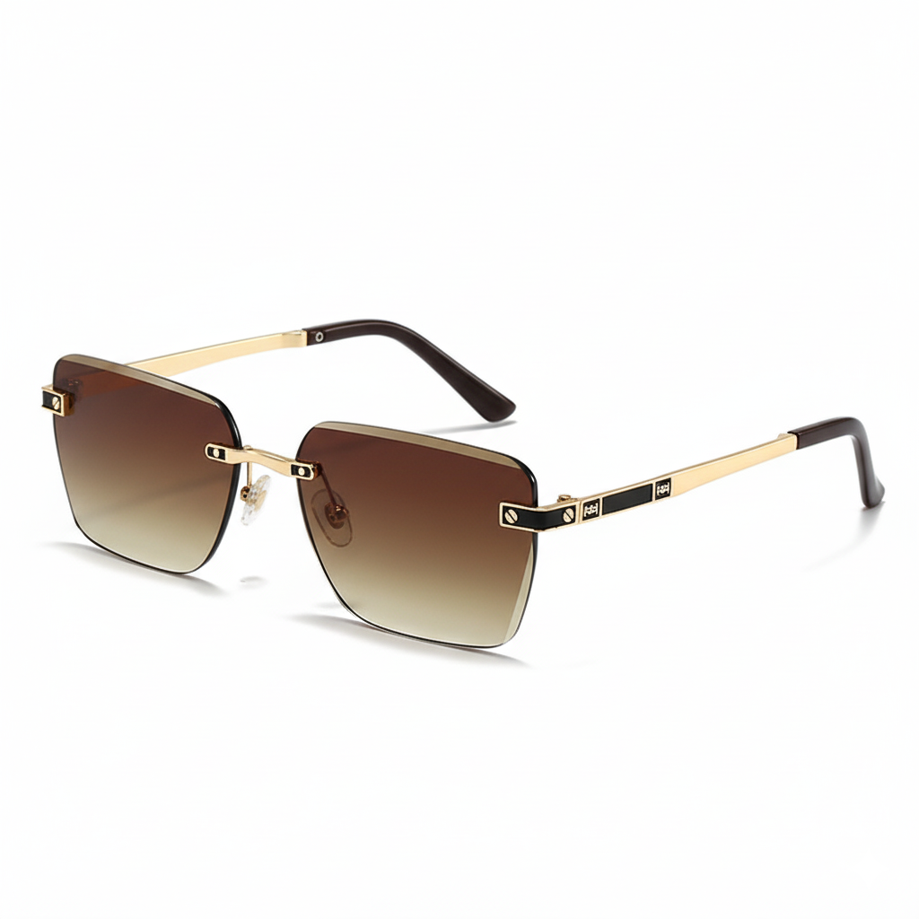 Lunette de Soleil Femme Sans Monture Moderne 3
