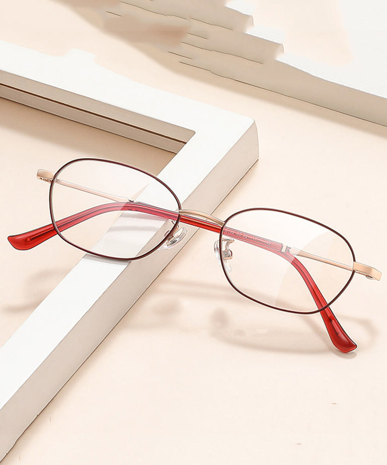 Lunettes de Lecture Demi-Cercle Art Red 4