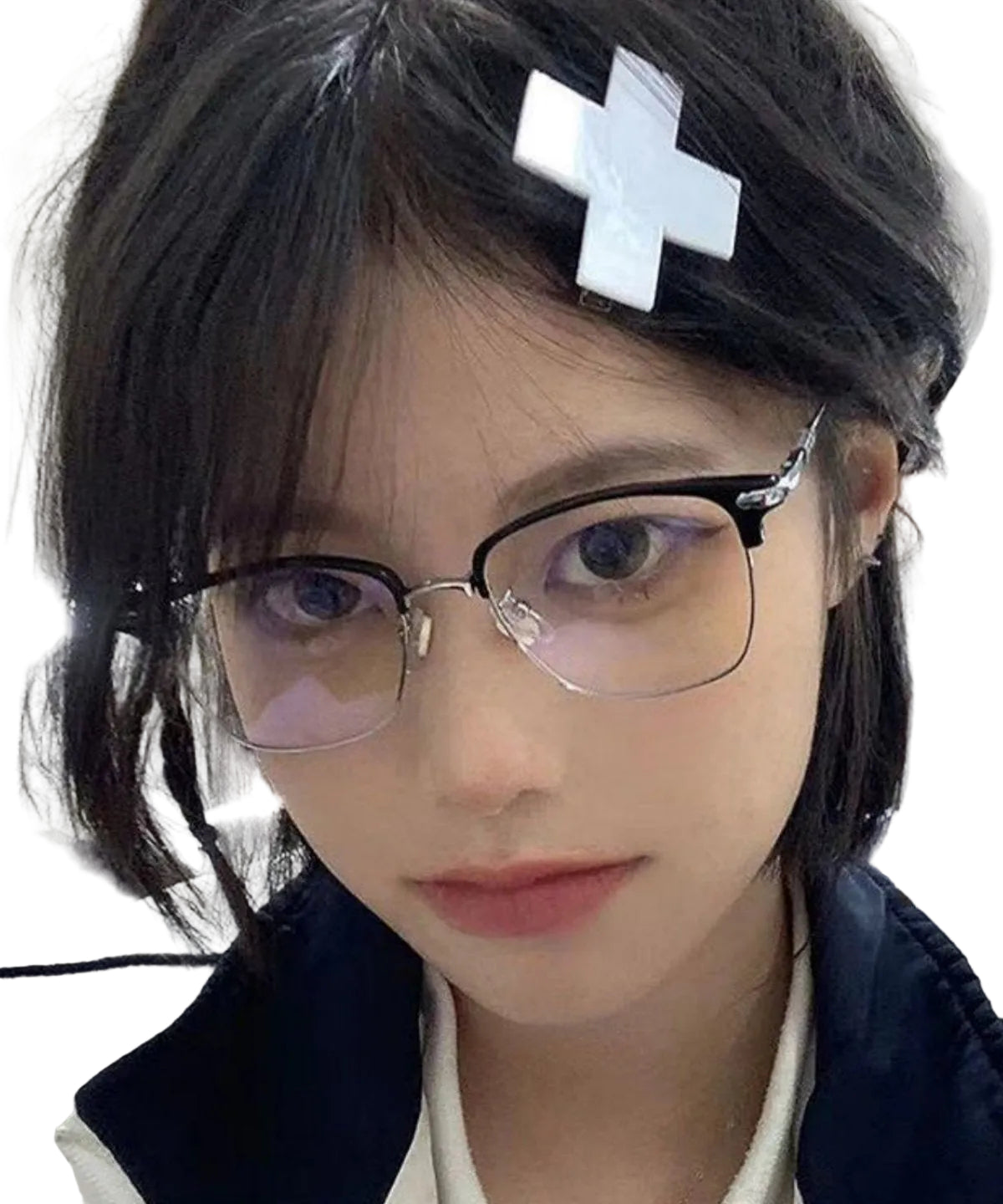 Lunettes de Lecture Unisexes à Demi-Jante Métallique 0