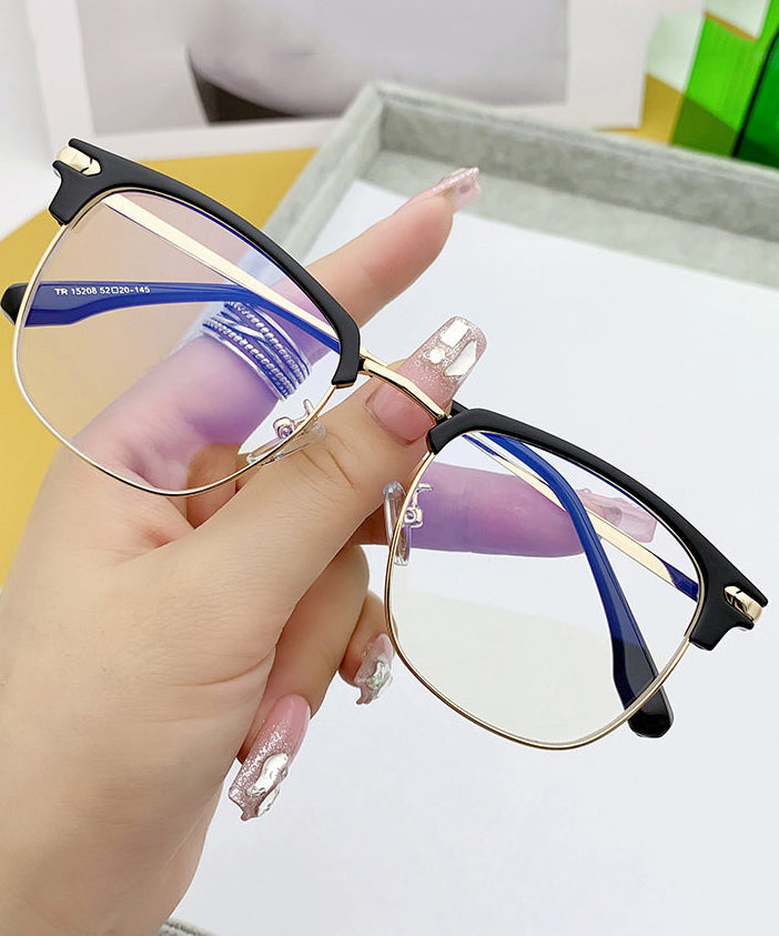 Lunettes de Lecture Unisexes à Demi-Jante Métallique 3