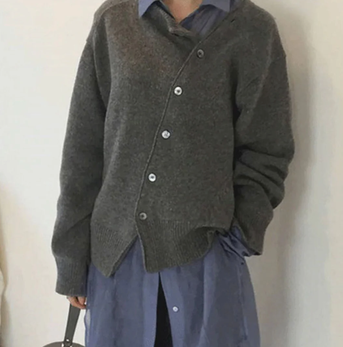 Variant image for Cardigan Femme Long Élégant en Cachemire Doux-8
