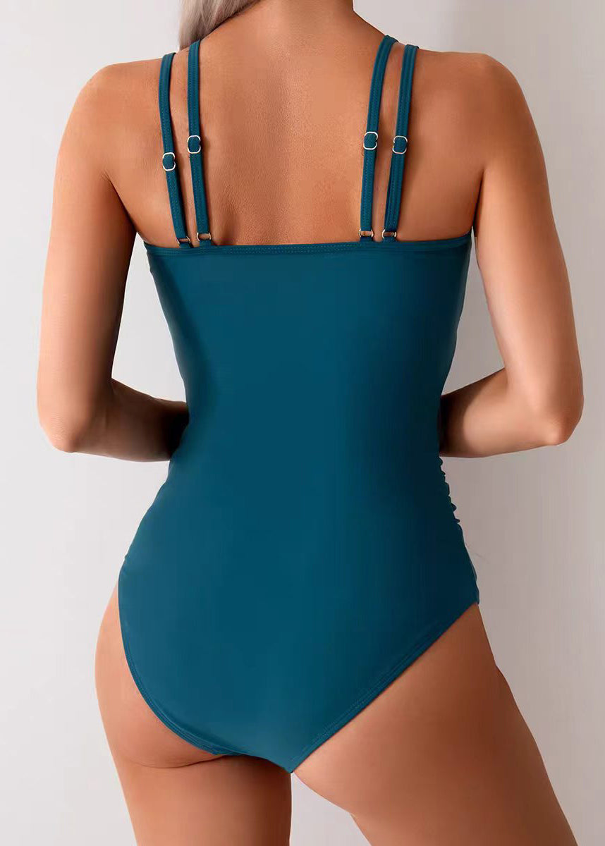 Maillot de Bain Femme Body Patchwork Froissé 3