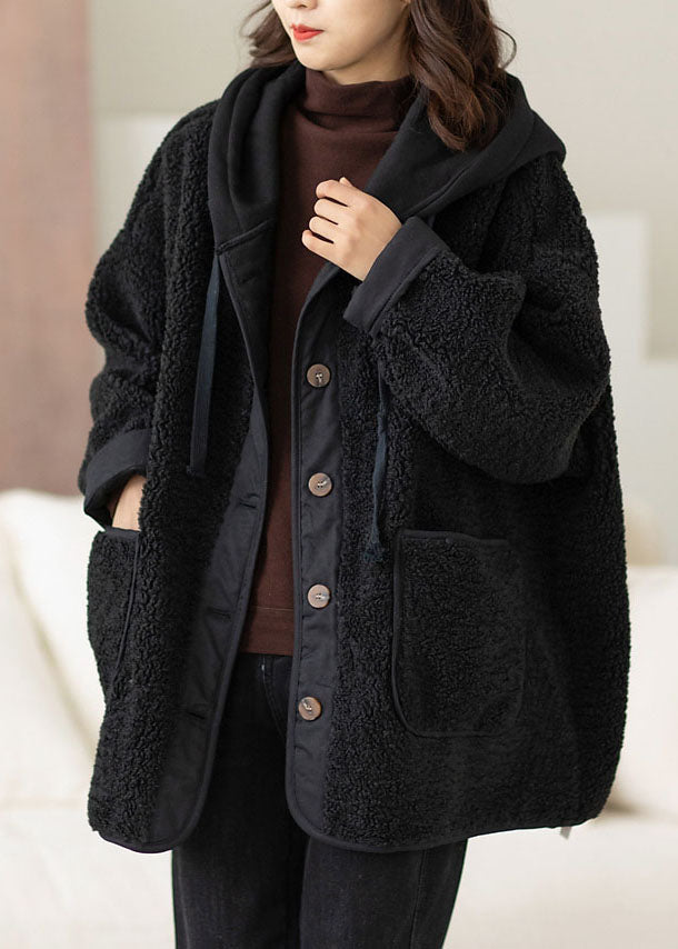 Manteau Capuche Femme Style Boho Patchwork Ample 1
