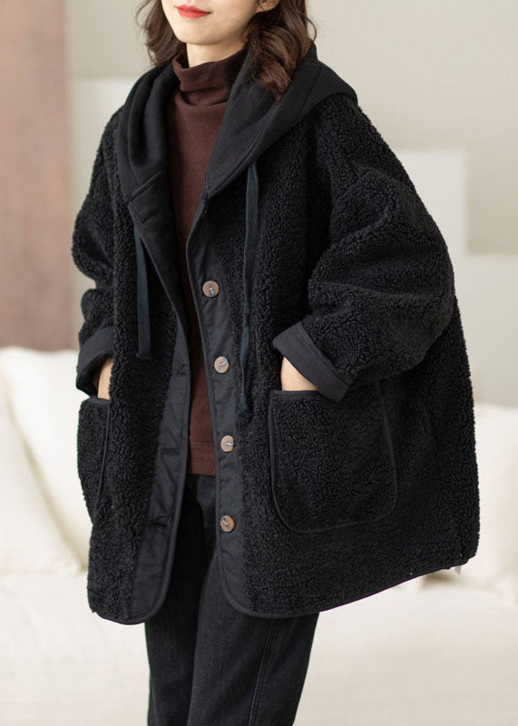 Manteau Capuche Femme Style Boho Patchwork Ample 4