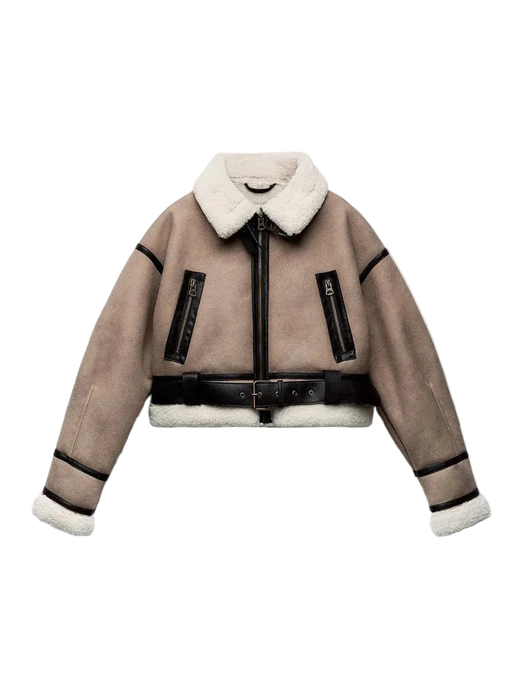 Manteau Court Femme Style Vintage 0
