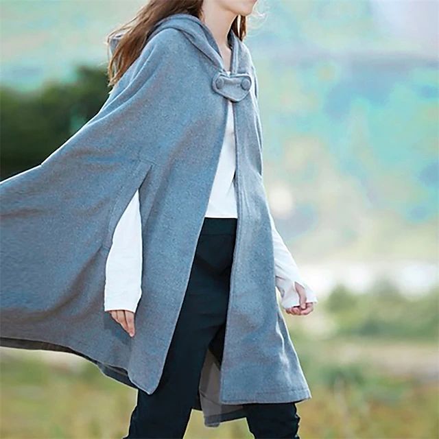Manteau Court à Capuche Vintage pour Femme 4