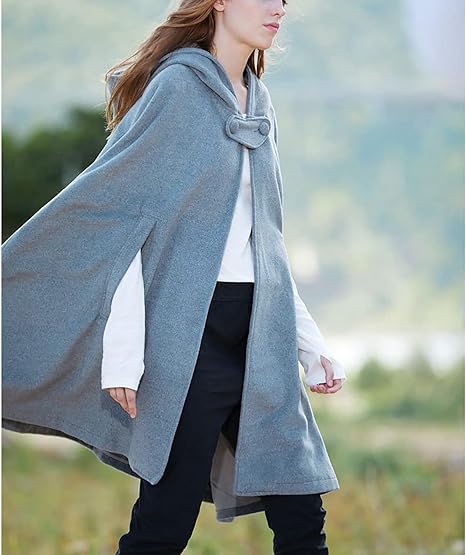 Manteau Court à Capuche Vintage pour Femme 5
