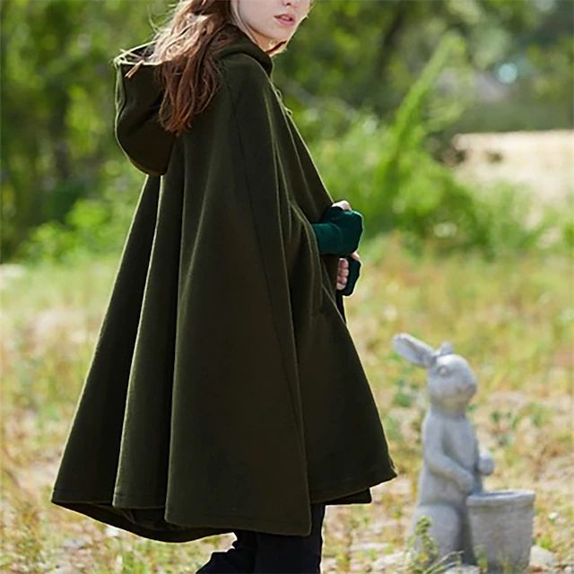 Manteau Court à Capuche Vintage pour Femme 6