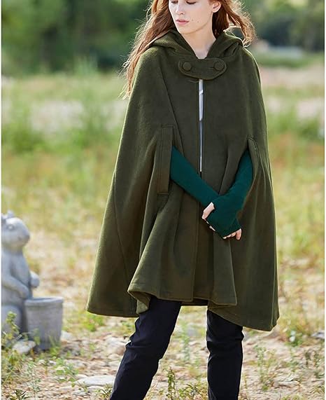 Manteau Court à Capuche Vintage pour Femme 8
