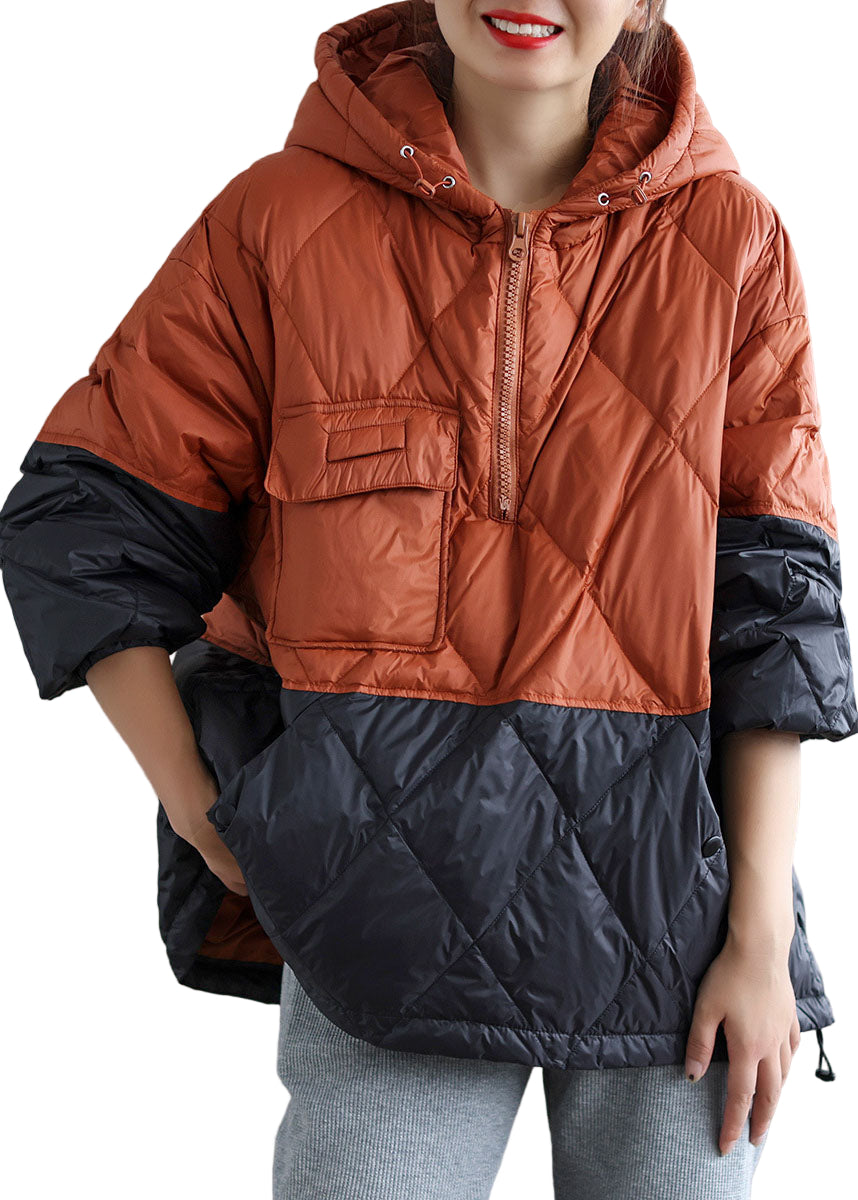 Manteau D'Hiver Femme Ample À Capuche Boho 0