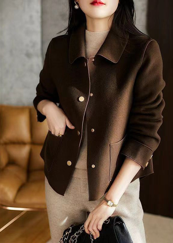 Manteau Décontracté pour Femme avec Col Peter Pan 1