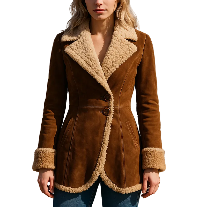 Manteau Femme Ajusté Boutonné 0